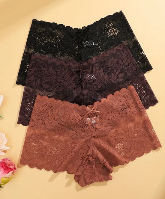 Pitsiset alushousut flower 3kpl