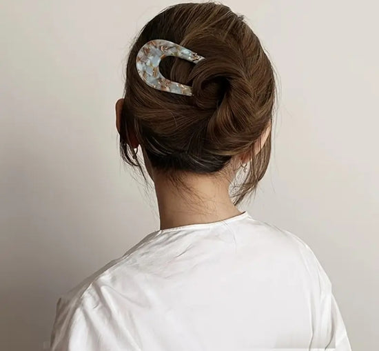 Hiusneula blau/kaffee