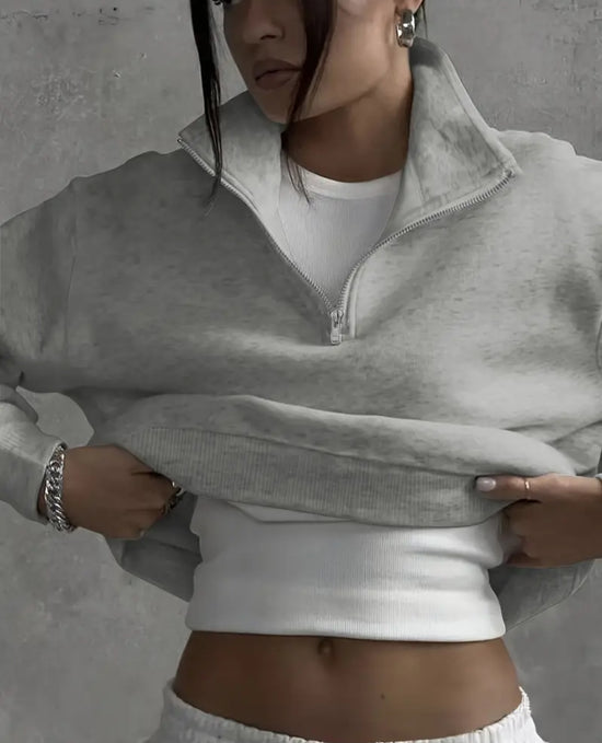 College perry solid oversize harmaa