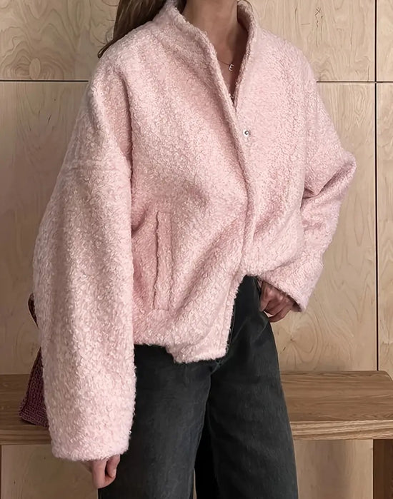 Blush Cozy Teddy Jacket