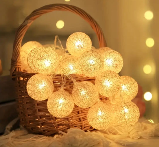 Cotton Glow LED -pallovalosarja 3 m ✨