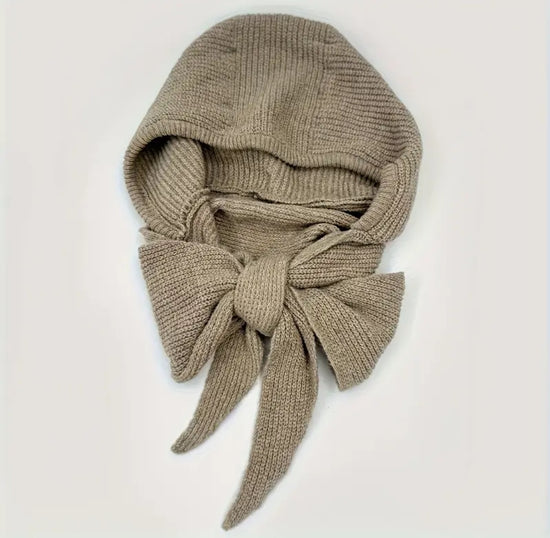 UUTUUS! Neulottu huppu & kaulus – 2-in-1