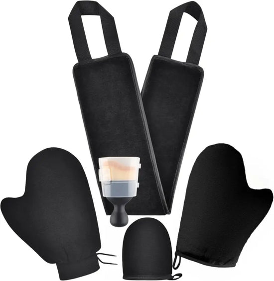 ☀️ Itseruskettajan Täydellinen Levityssetti – 5 osaa