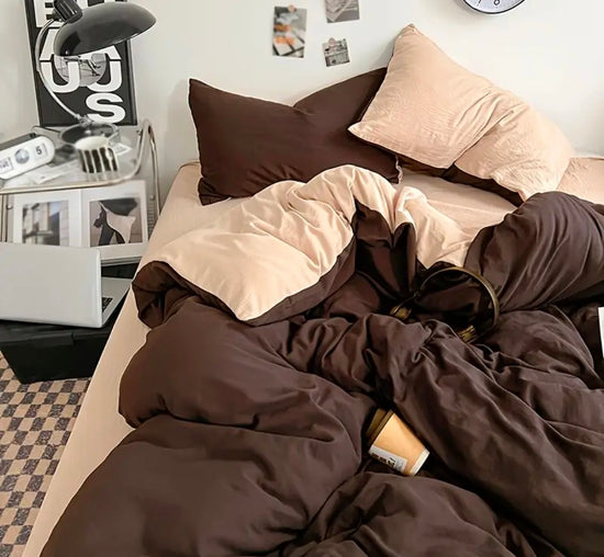 Café Mocha - Vuodevaatesetti (150×200 + 2 Tyynyliinaa)