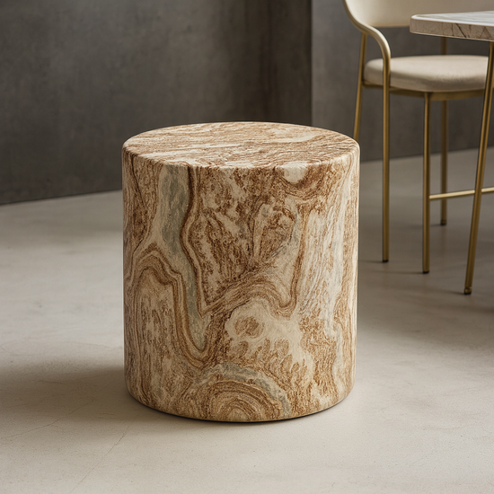 Marble Flow Side Table
