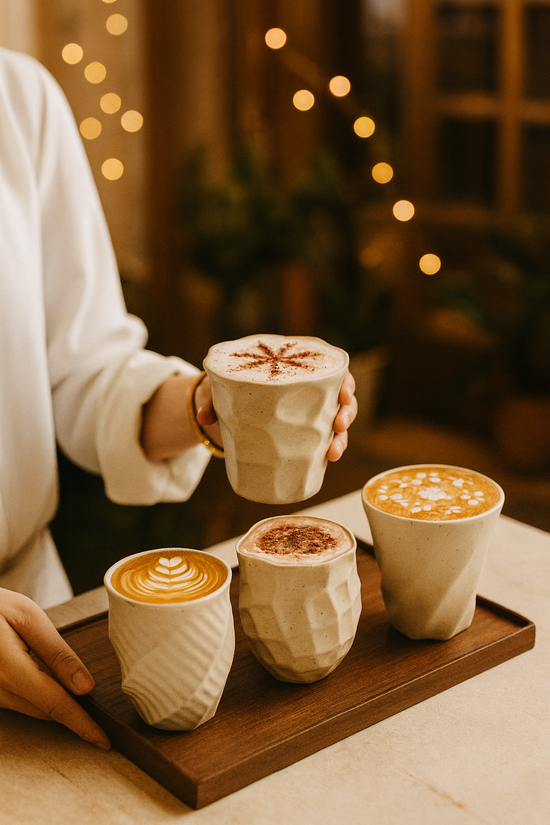 Modern Barista -Keraaminen Kahvikuppi 4kpl