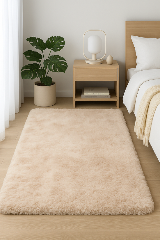 Soft Camel Rug – 80×160 cm pehmeä nukkamatto beige