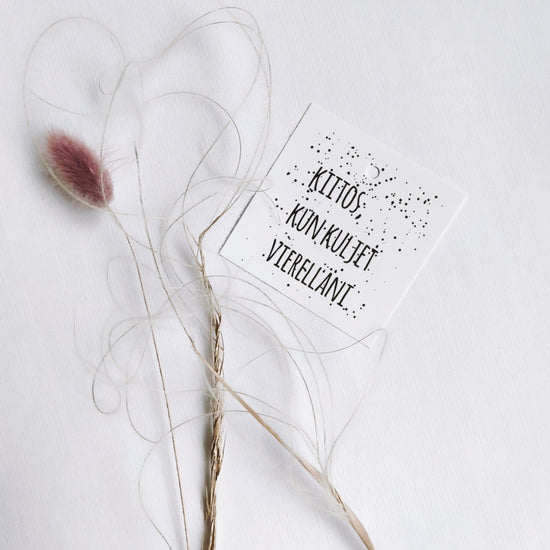 Pakettikortti - Kiitos kun kuljet vierelläni - LuKLabel