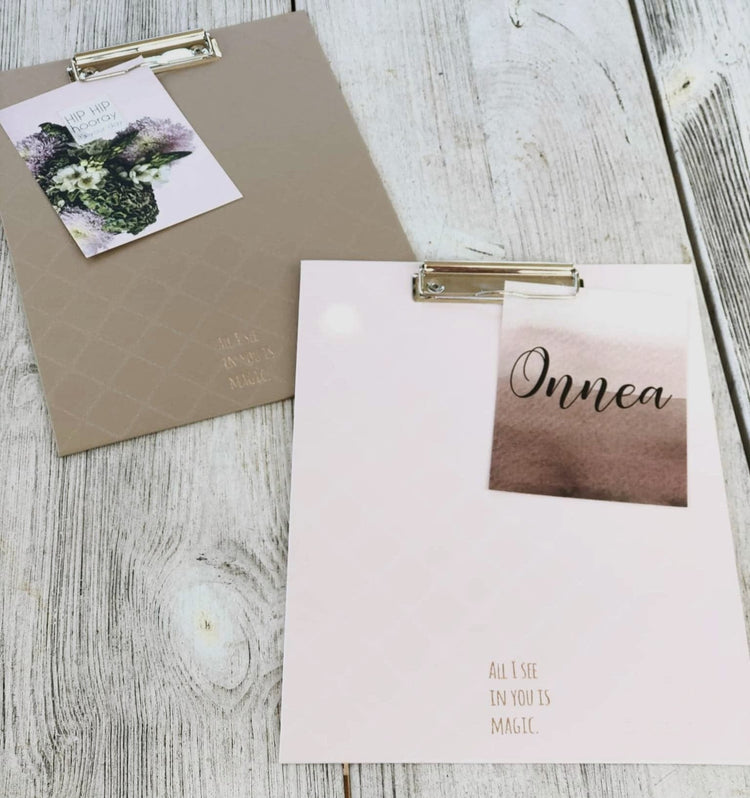 Clipboard - vaaleanpunainen magic - LuKLabel