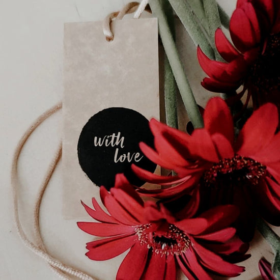 Pakettikortti - With love - LuKLabel