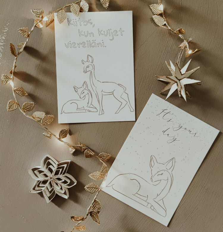 Postikortti - Bambi - LuKLabel