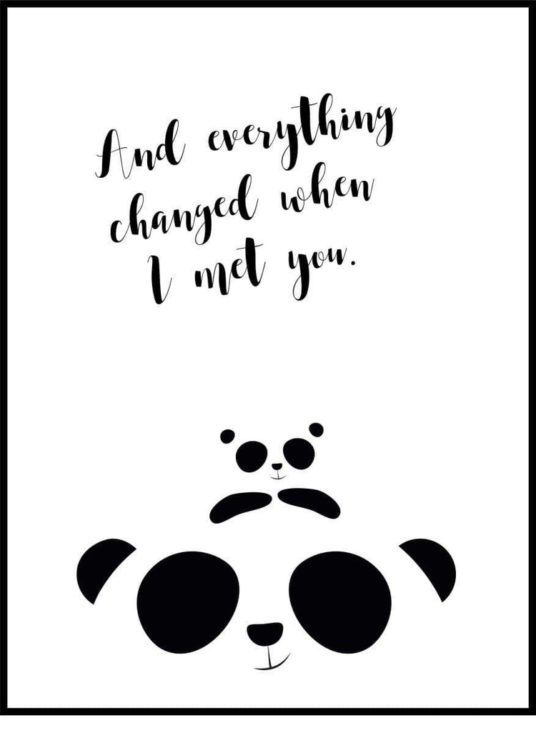 Postikortti - Panda - LuKLabel