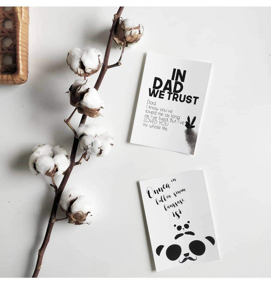 Postikortti - Panda isi - LuKLabel