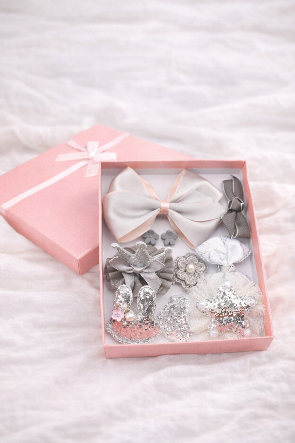 Prinsessamainen hiusasustesetti lapsille