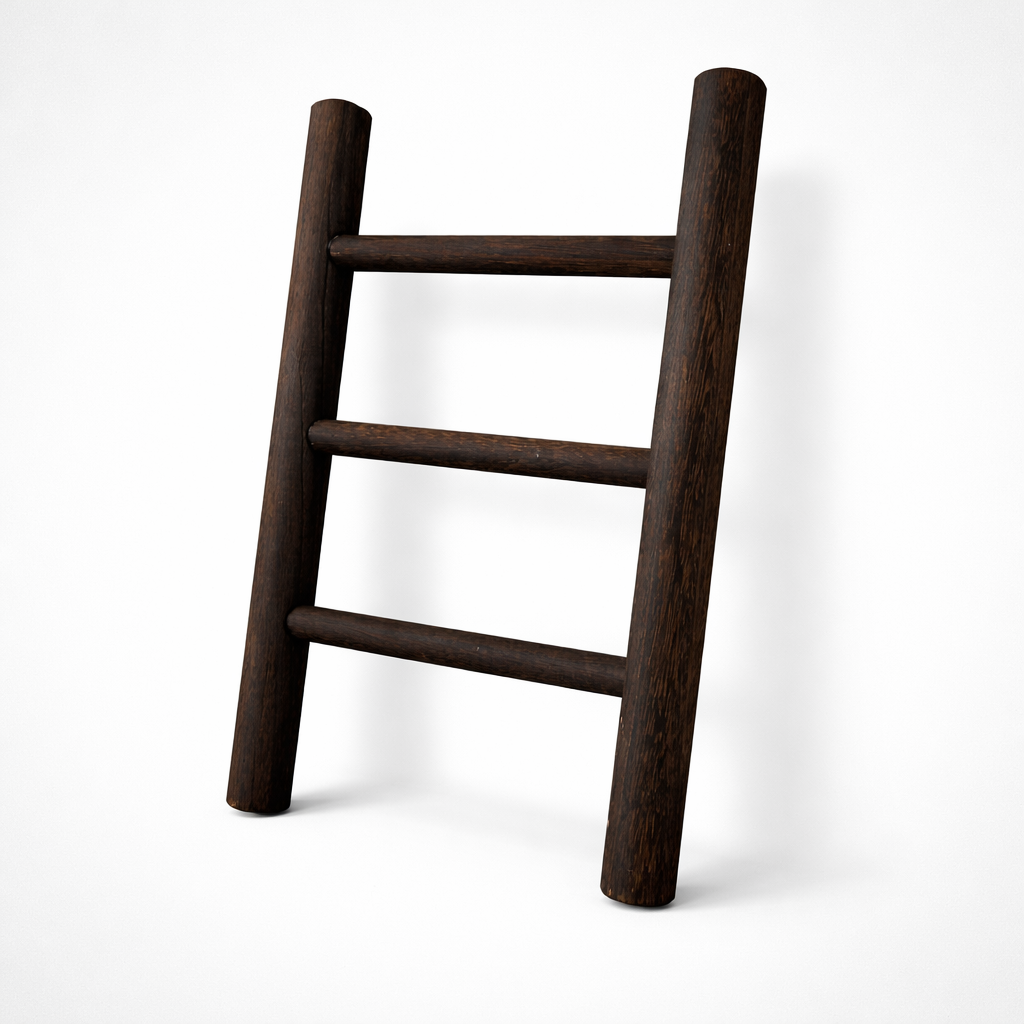 Rustiikkinen puinen sisustustikas