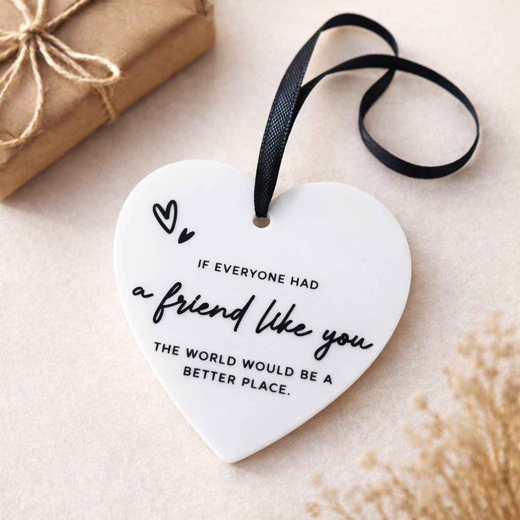 Akryylinen sydänkoriste – A friend like you