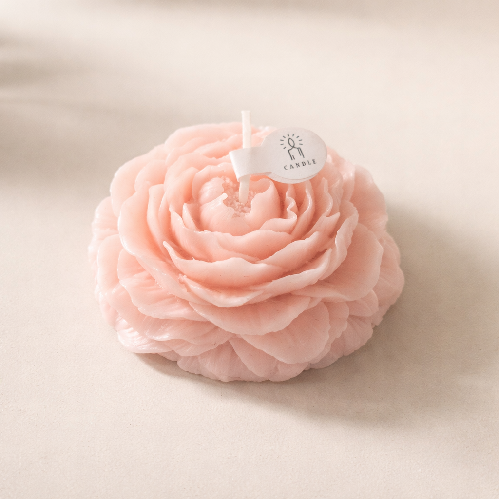 Ruusukynttilä – vaaleanpunainen