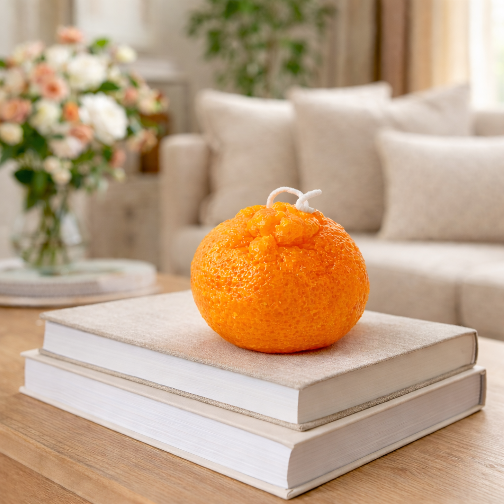 Appelsiini-kynttilä – raikas ja hehkuva sisustuselementti