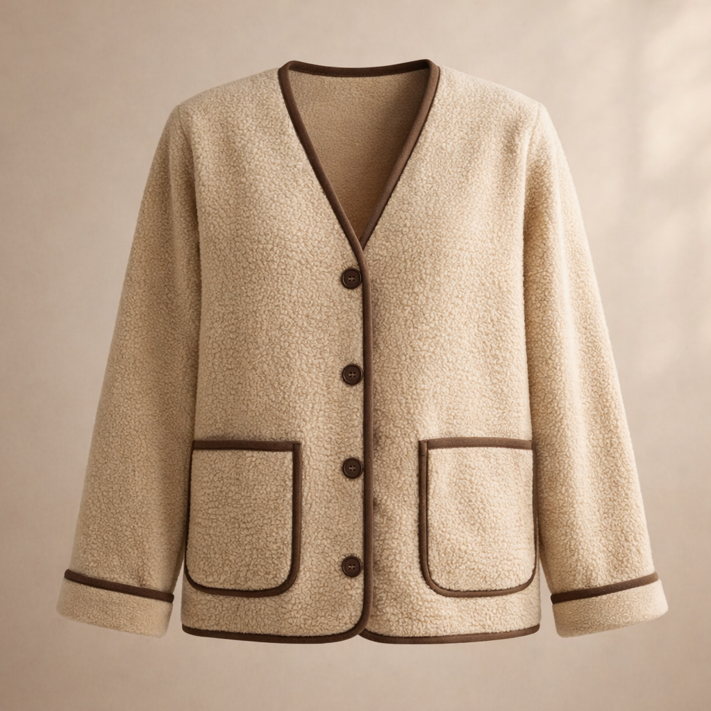 Teddy Contrast Jacket