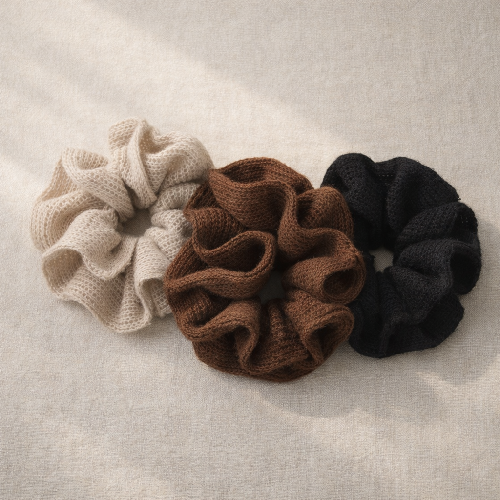Nordic Soft Knit Scrunchie Set