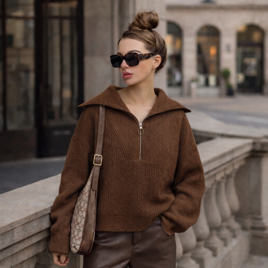 Nordic Half-Zip Knit