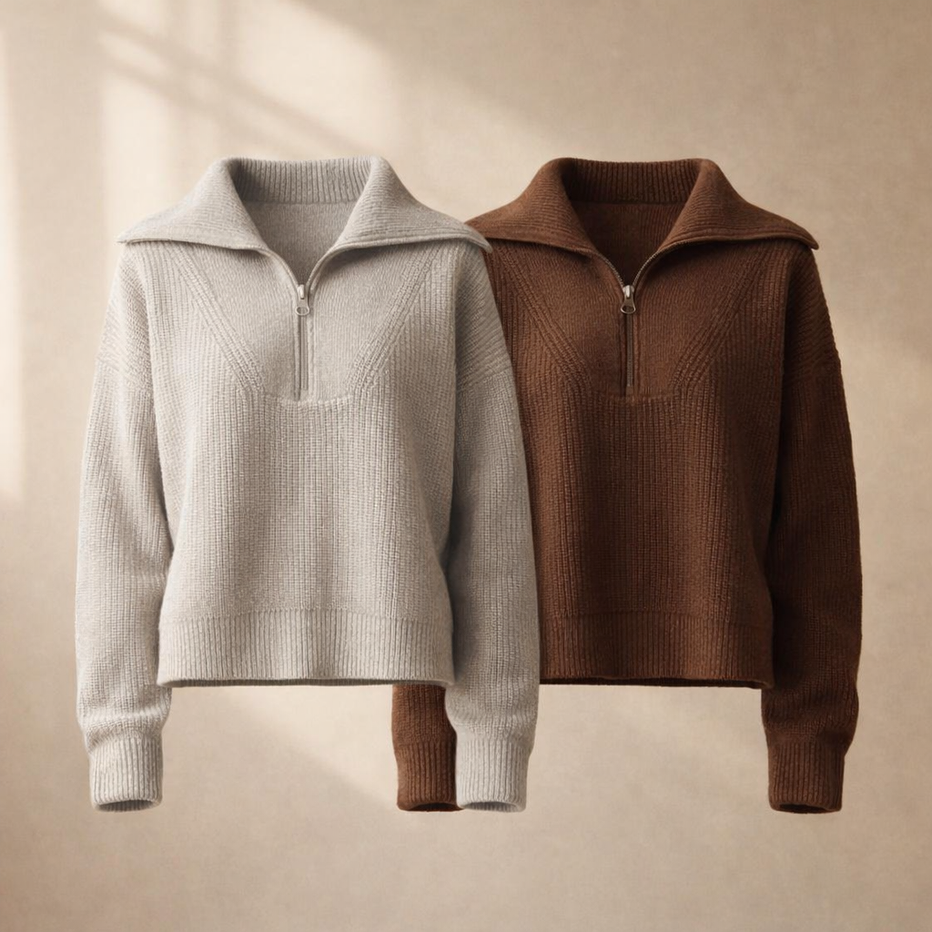 Nordic Half-Zip Knit
