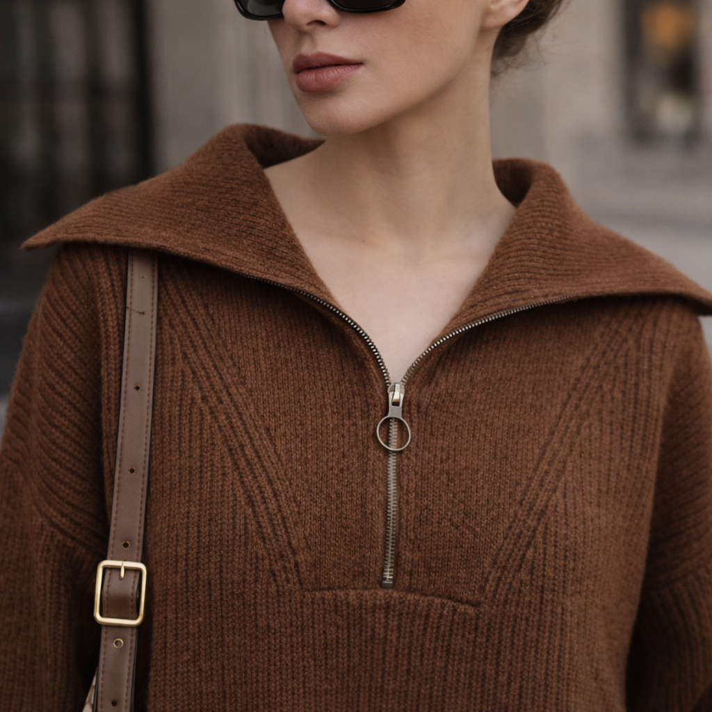 Nordic Half-Zip Knit