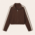 Nordic Track Zip Jacket – Chocolate