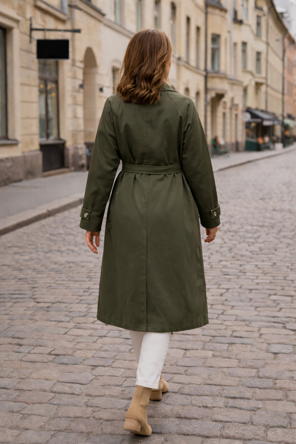Ajaton Olive Classic Trench Coat XXL