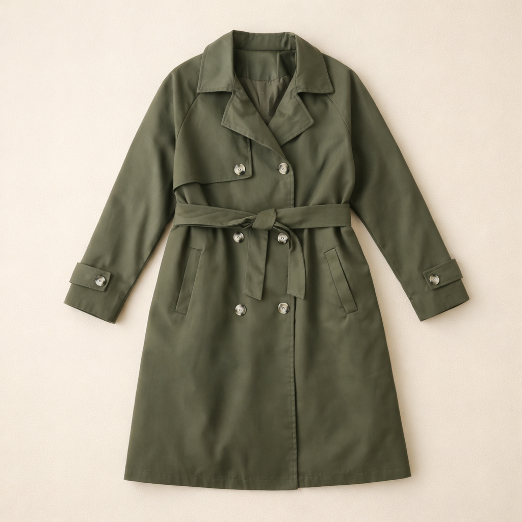 Ajaton Olive Classic Trench Coat XXL