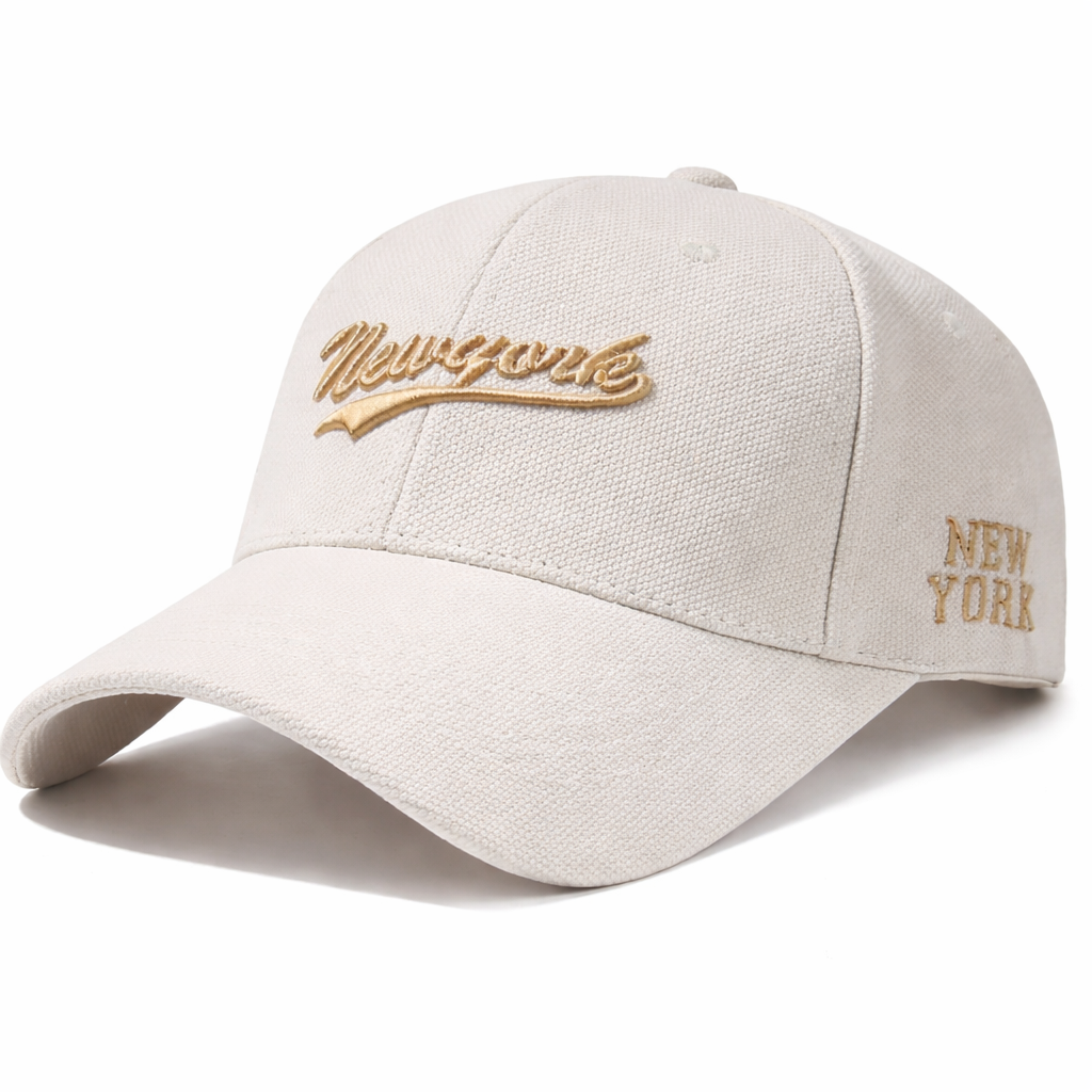 New York Baseball Cap – Beige