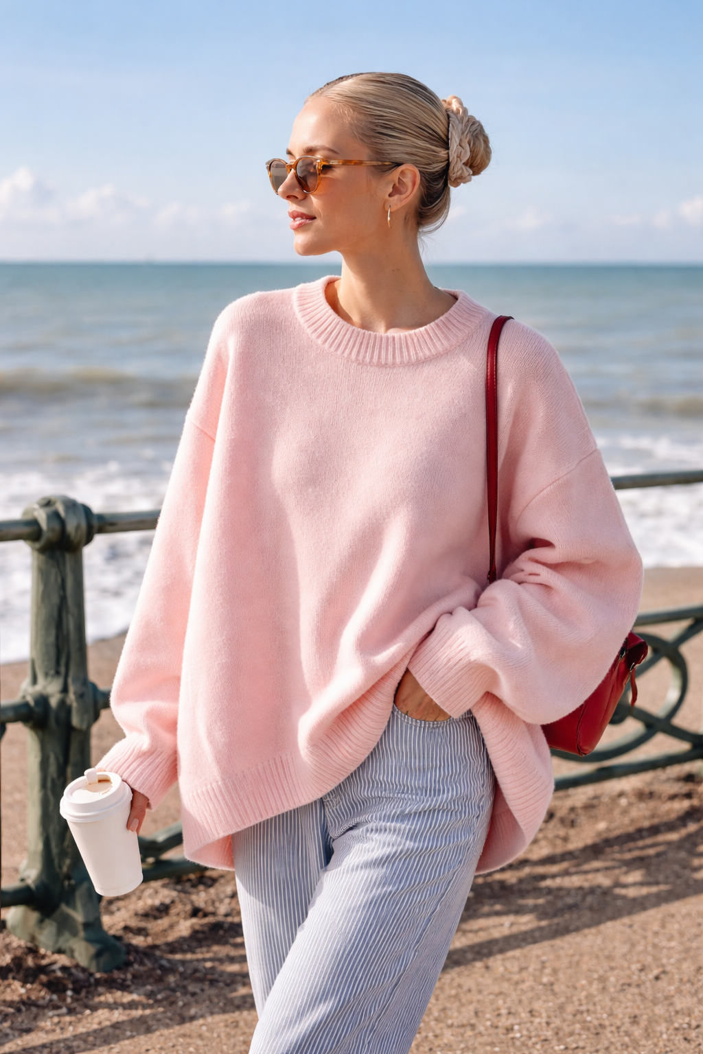 Nelly pink Oversize Neule