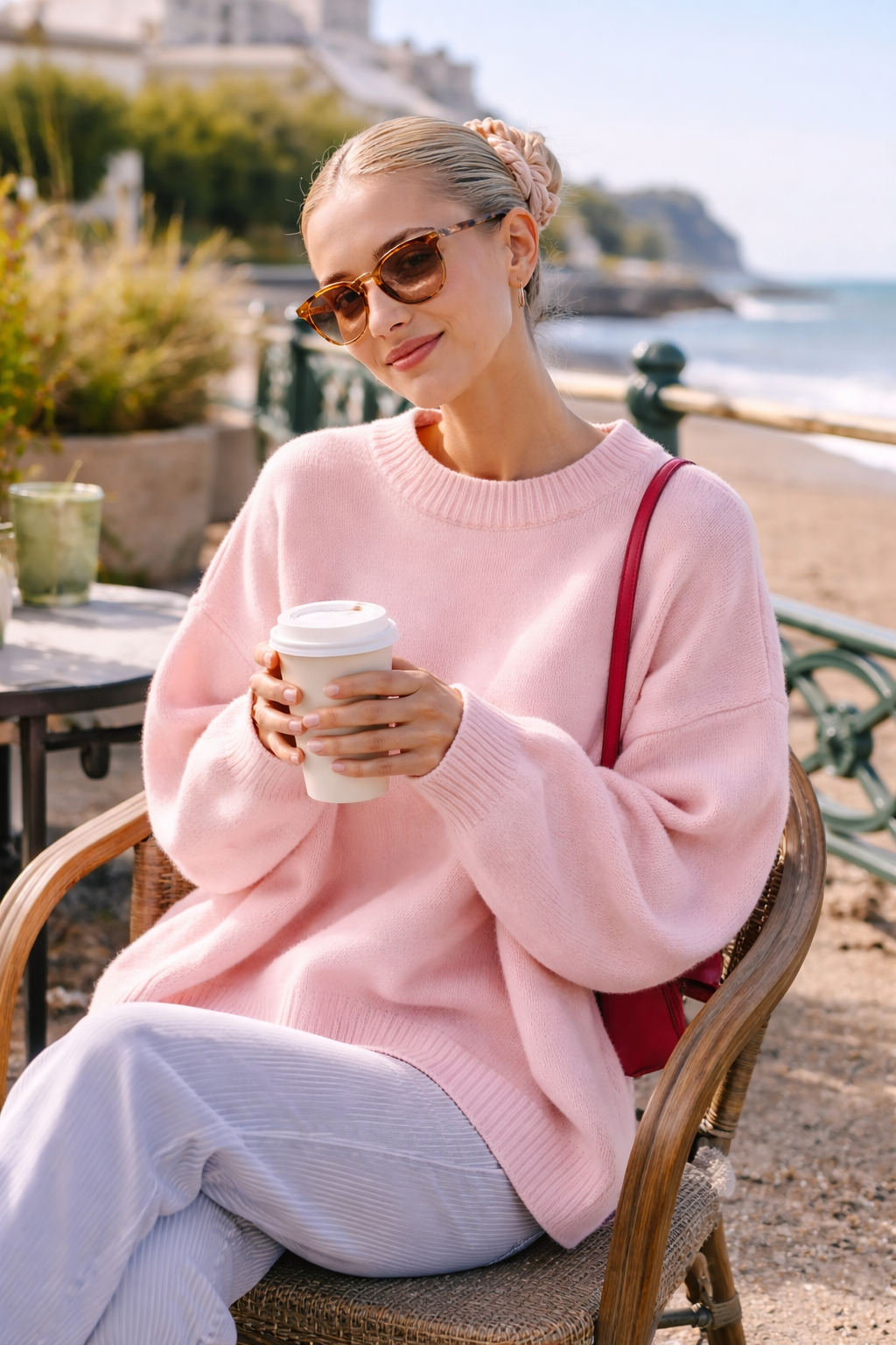 Nelly pink Oversize Neule