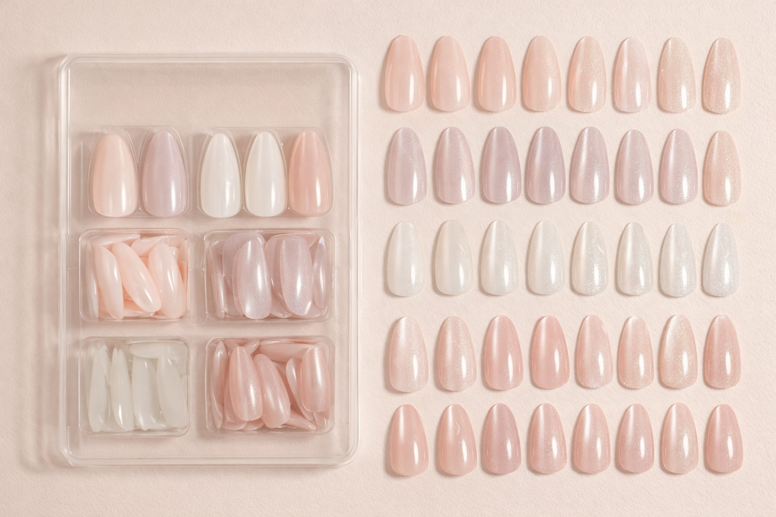 Pearl Nude Press-On Nails