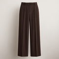 Elegant Wide Leg Trousers – Chocolate Brown