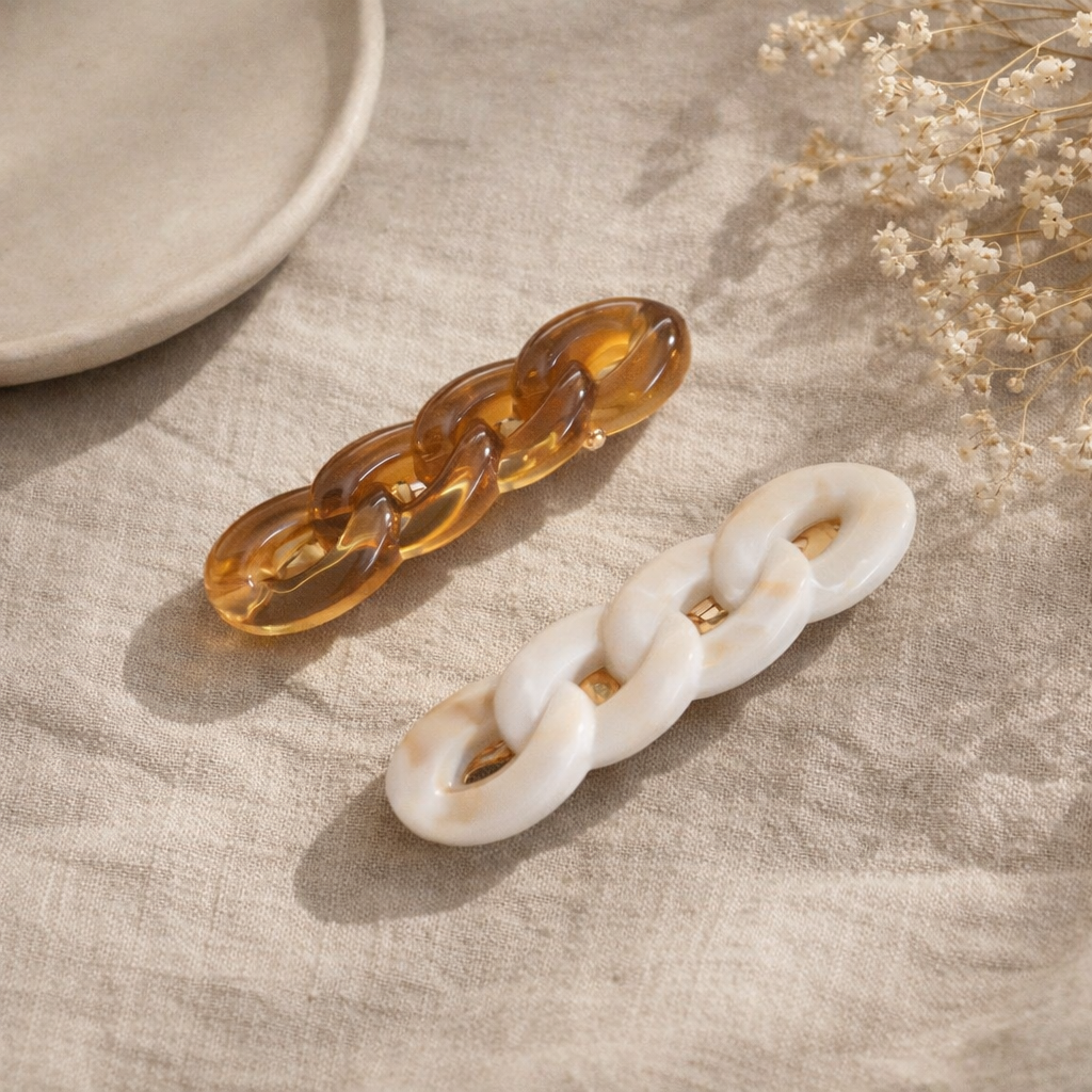 Chain Hair Clip – Minimalistinen hiusklipsi 2kpl