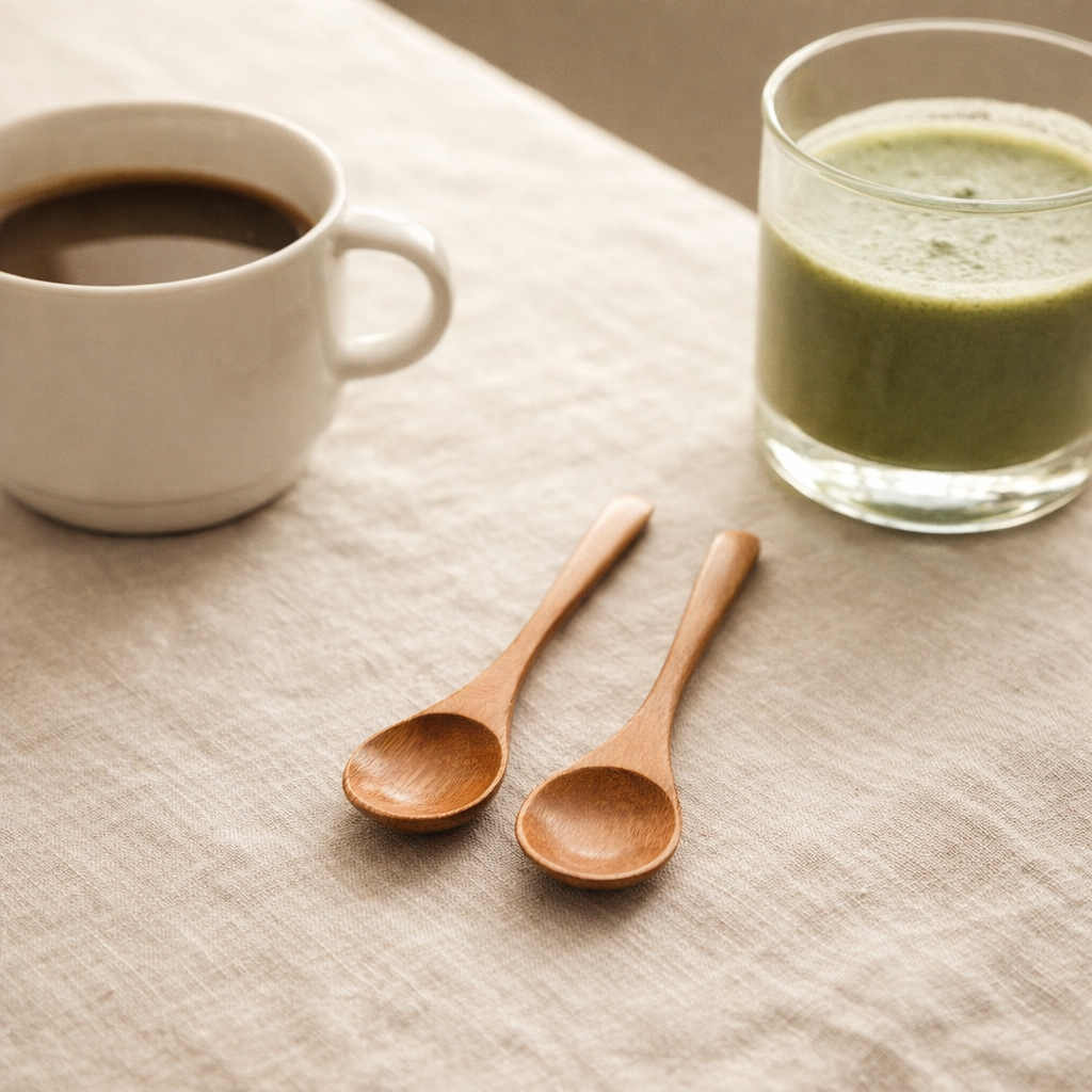 Bambulusikat 2 kpl – Minimalistinen puulusikkasetti