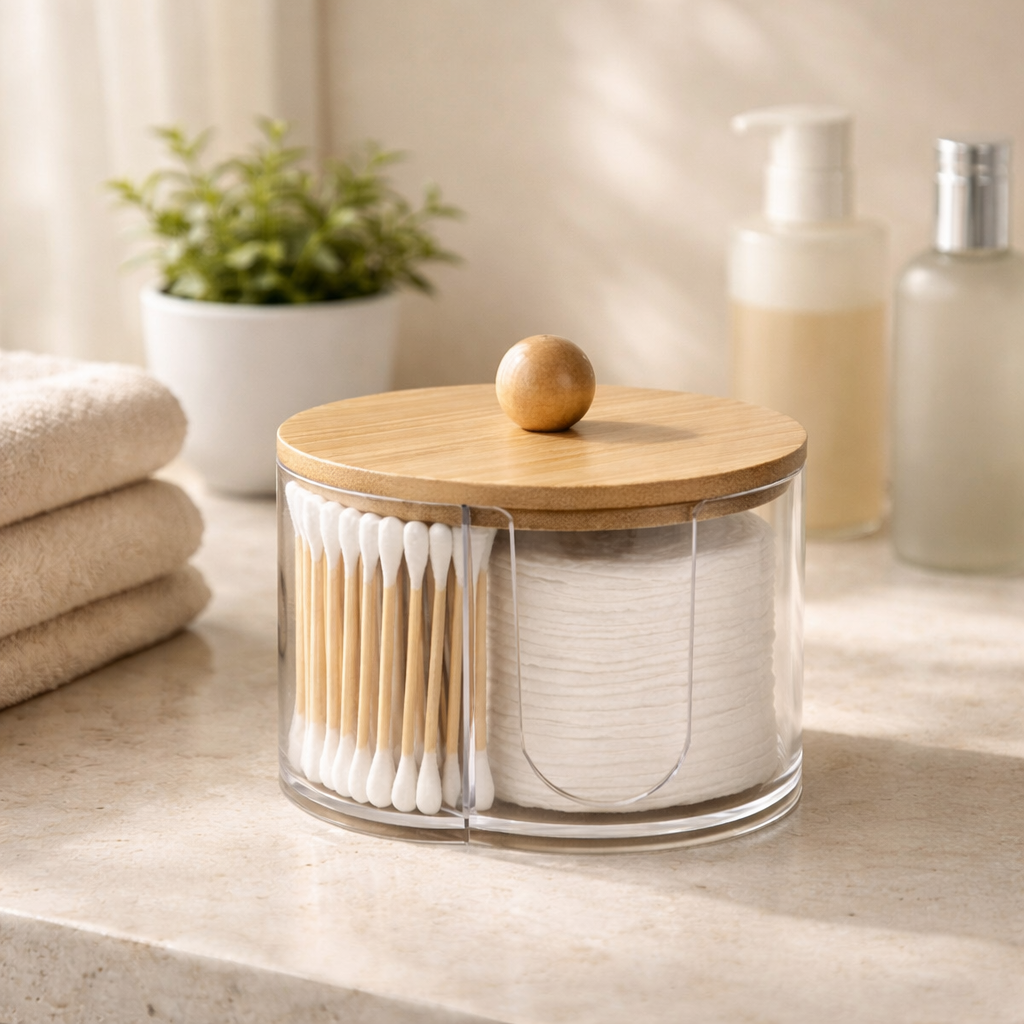 2-in-1 Säilytysrasia vanulapuille & pumpulipuikoille