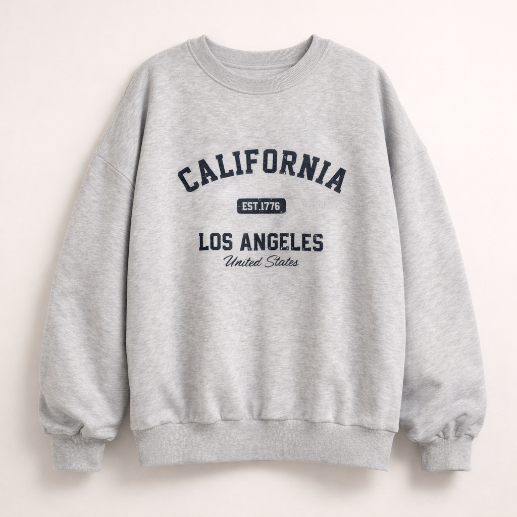 Oversize California Collegepaita, harmaa