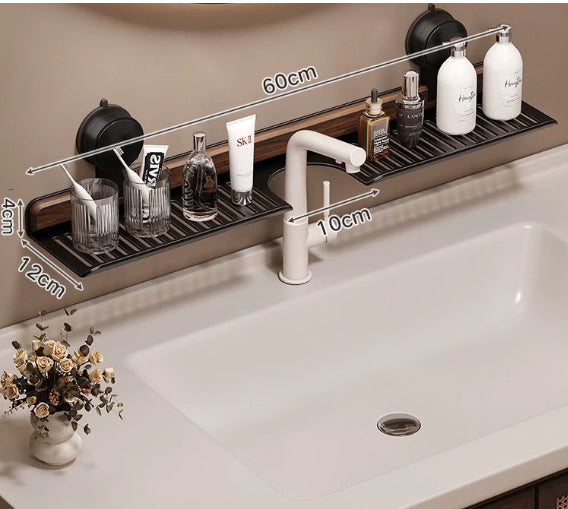 Poraamaton kylpyhuoneen seinähylly – useita kokoja