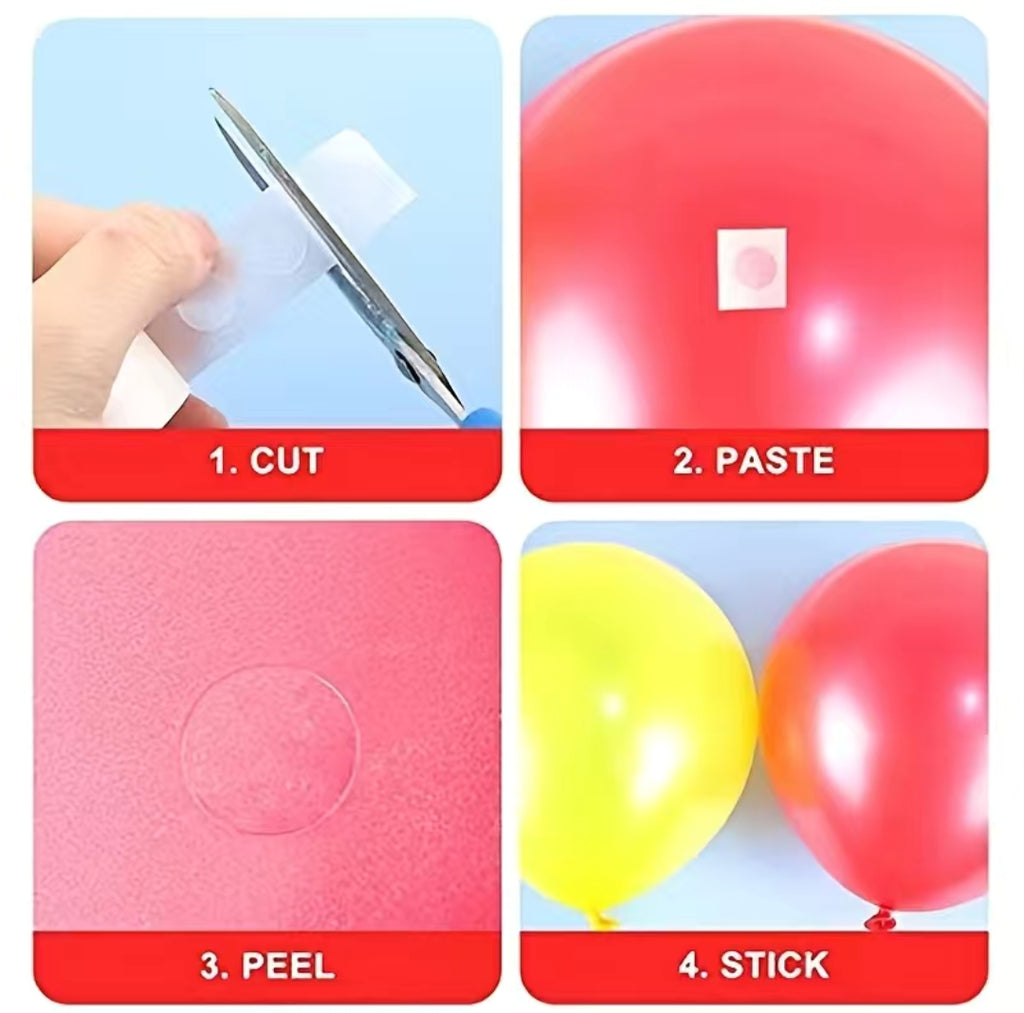 Kaksipuolinen teippi ilmapalloille ja askarteluun 50kpl