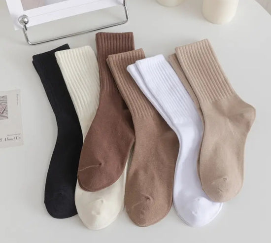 Puuvilla basic sukat 5 paria