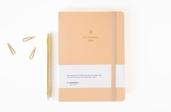 Kalenteri A-Planner Diary 2025 - beige