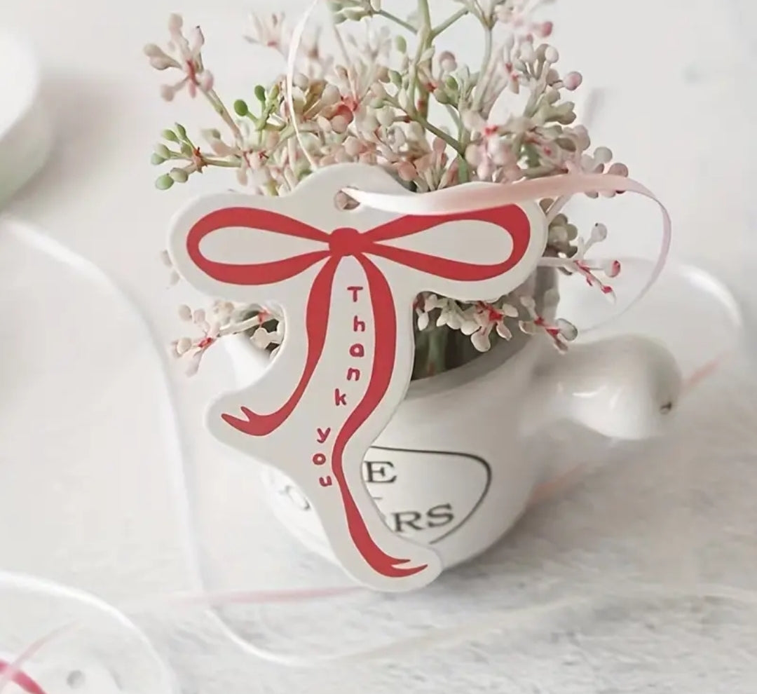 Pakettikortti rusetti 5kpl