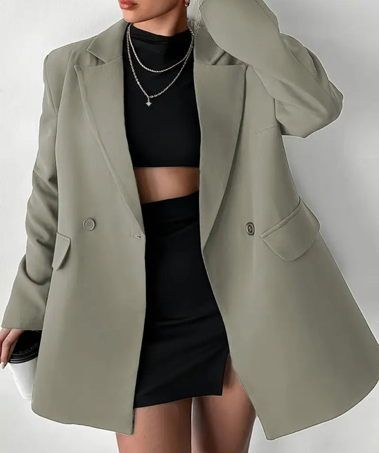 Blazer oversize matcha