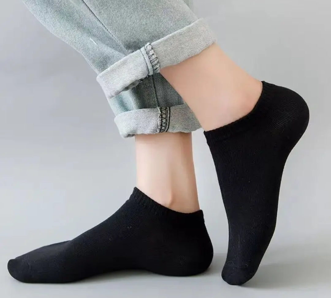 Nilkkasukat basic 5kpl musta