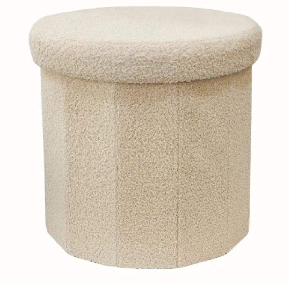 Cloud säilytysrahi pyöreä – Pehmeä istuin ja säilytyslaatikko 2-in-1