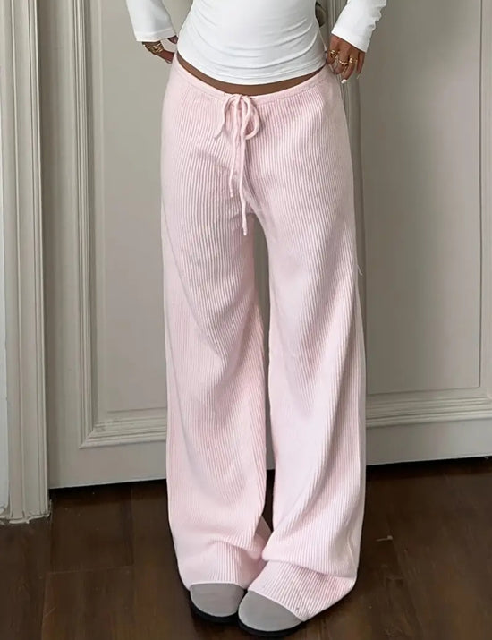 Soft Pink Knit Pants