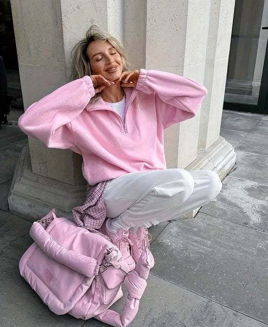 Bubblegum Fleece Half-Zip