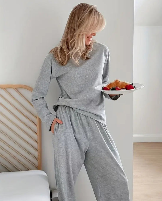 SoftEase Lounge-Set – Harmaa kotiasu